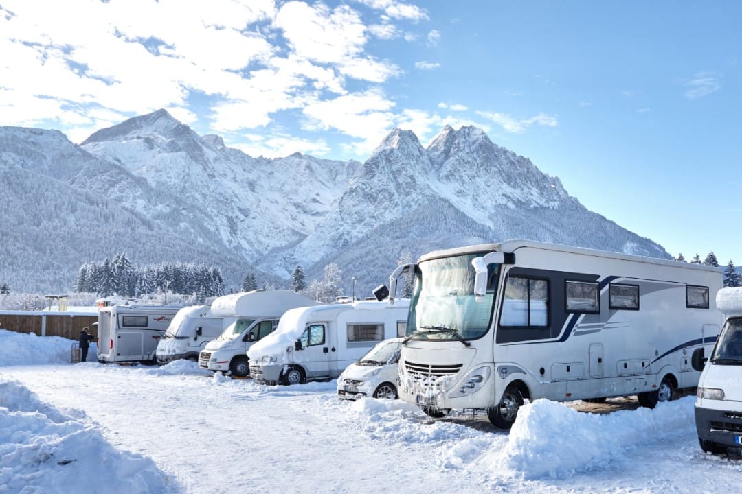 Camping d'hiver à la Zugspitze