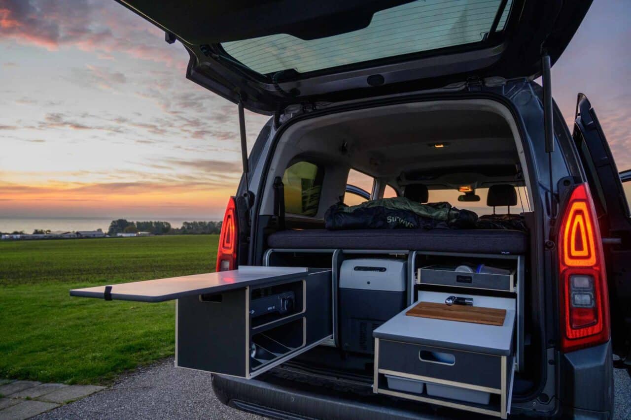 Les boîtes de camping FLIP donnent aussi un aspect visuel. © Sipras D.O.O.