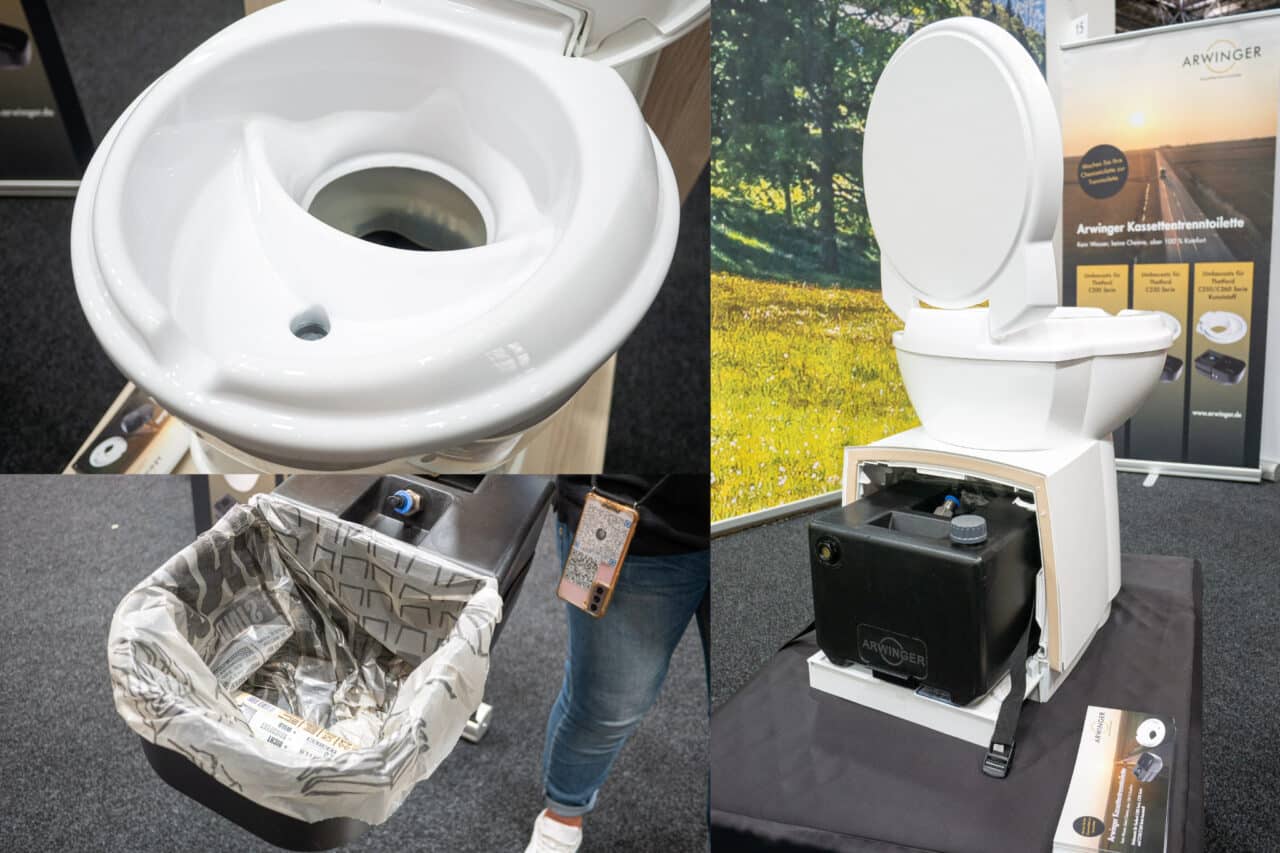 Arwinger Kassetten-Trenntoilette Caravan Salon 2023
