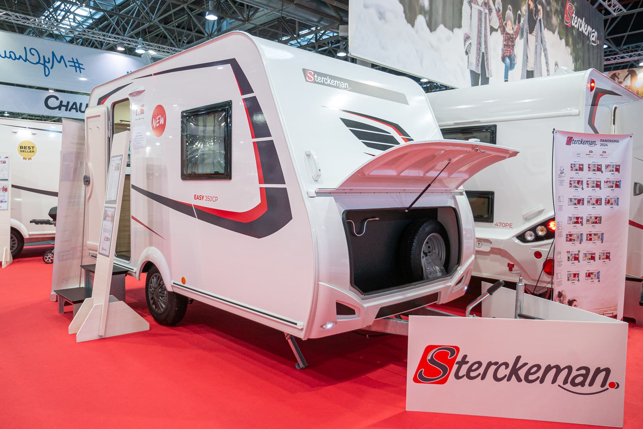 Sterckeman Easy 350 CP (2024) : Mini-caravane avec une longueur intérieure de 3,5 m et une configuration de lit flexible – Visite à 360° !