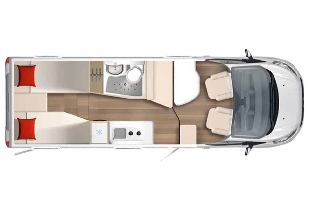 Plan d'ensemble du Bürstner Lineo T 690 G