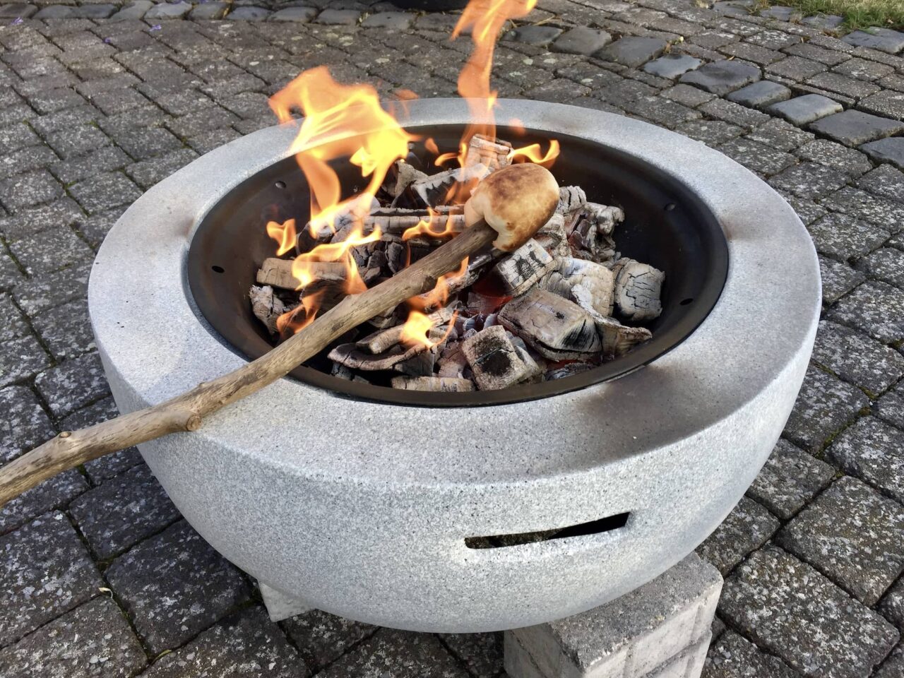 Le pain de canne comme activité pour les enfants le soir au camping