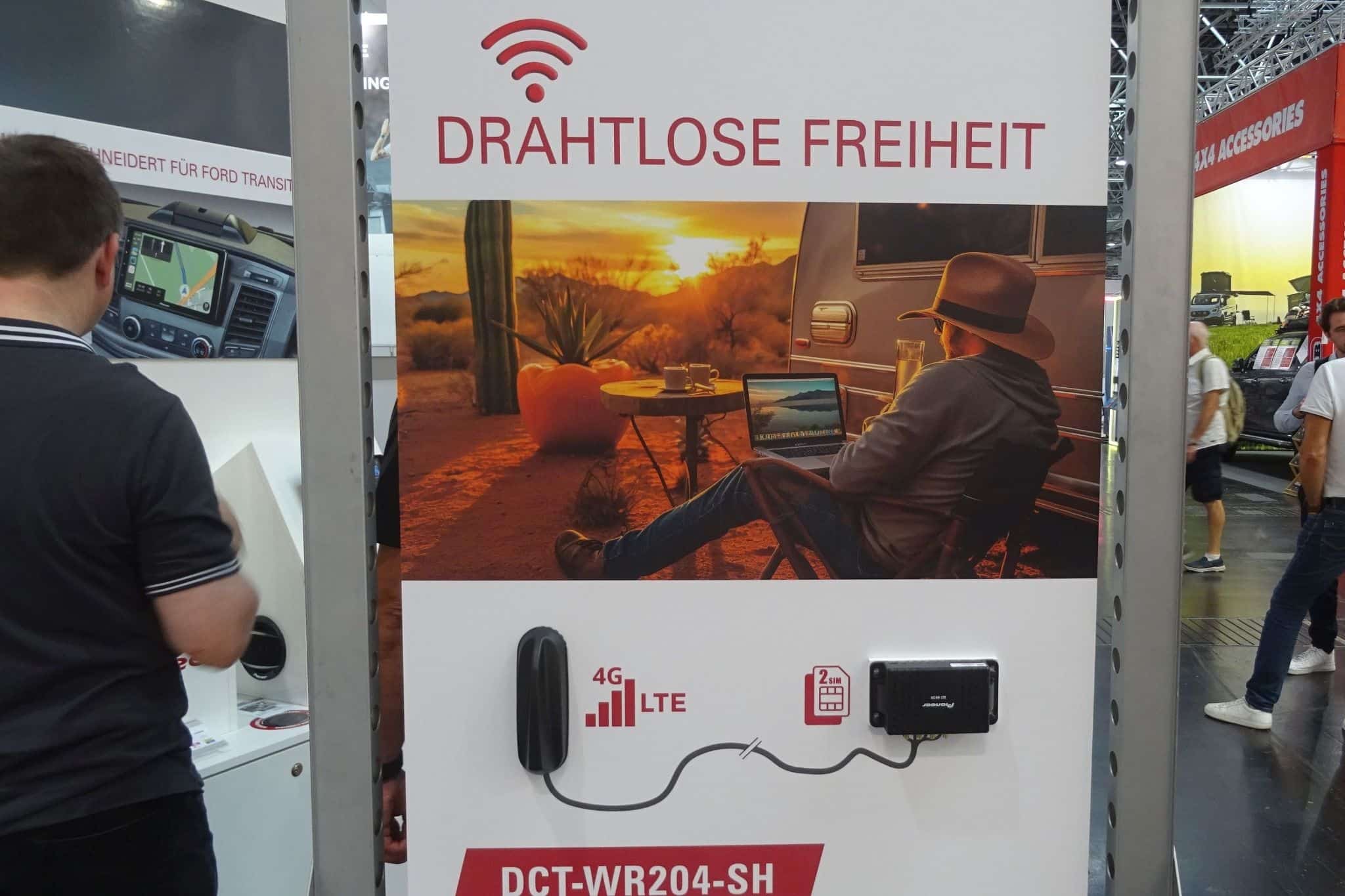Pioneer DCT-WR204-SH (2024) – Routeur Wi-Fi 4G avec antenne pour la meilleure connexion en déplacement